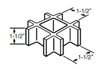 Fibergrate® Fiberglass Square Mesh Grating