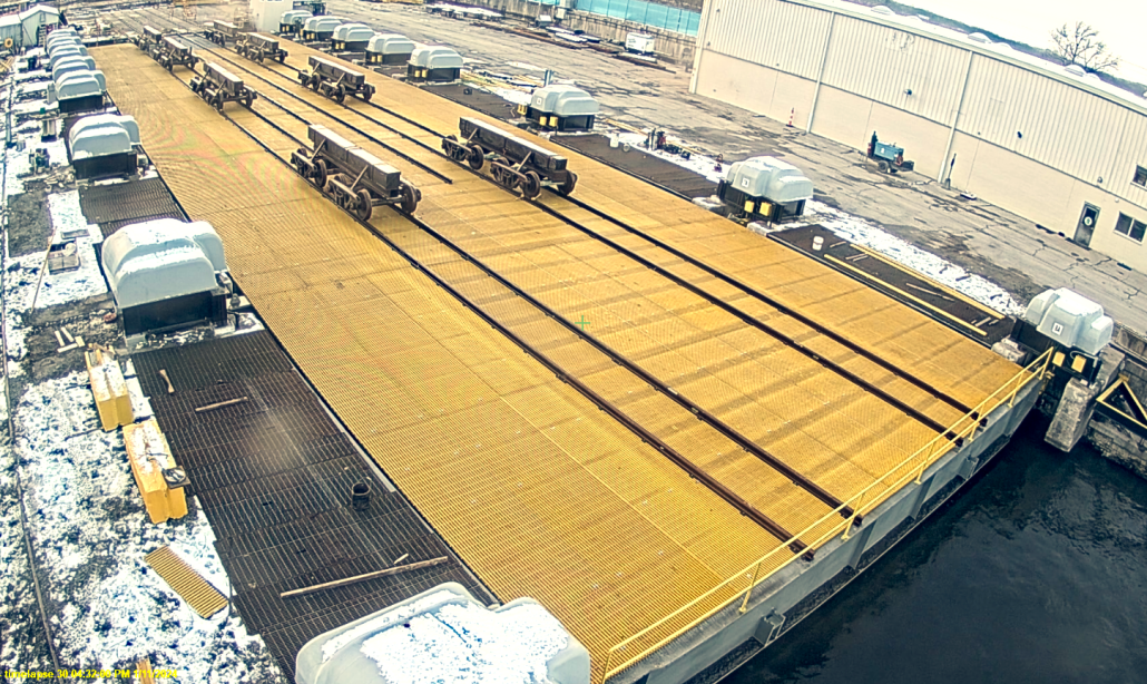 T-5000 Pultruded FRP Grating in yellow was used to replace the previous material