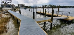 FRP grating for marinas and decks 